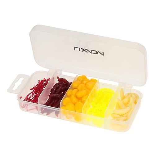 160pcs/lot Fishing Lures Earthworm Corn Maggot Grub Worms Soft Bait Lures Set Kit with Tackle BoxWS42596