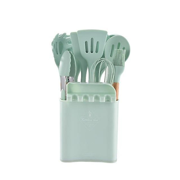 Kitchen Utensil Sets Silicone Kitchen Utensilios De Cocina Accessories Tools Cookware Set Wooden|Coo