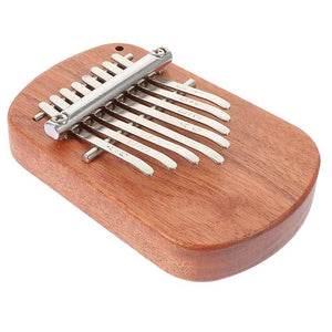 12X8X3.5CM Wood color 01 Finger & Hand Cymbals Exquisite 8-tone Fingertip Kalimba Small Kalimba Thumb Piano With Pattern