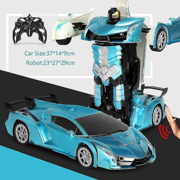 Robotic Toys 38 Cm rc car 2.4ghz induction transformation robot 1:12 deformation electric remote-con