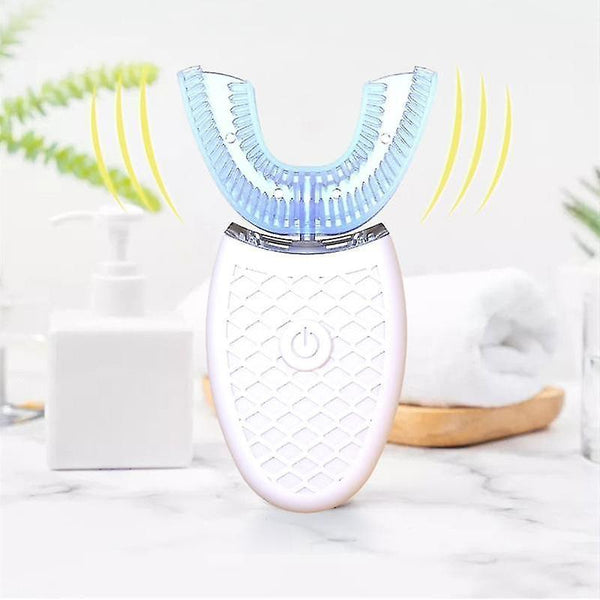 Toothbrushes 360 degree automatic sonic electric toothbrush silicone ultrasonic electronic u type tooth brush usb