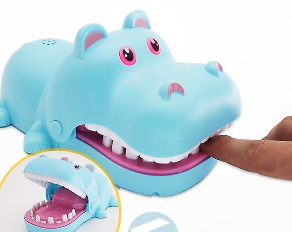 Magic novelties hippo tooth game toy funny lighting sound effect family games puzzle |gags practical jokes