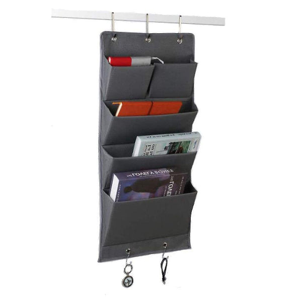 Grey Car Storage Bag Back Seat Pocket Hanger Car Seat Storage Bag Hangers