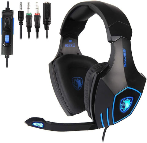 Headphones headsets ps4 gaming headset  chronus stereo pc xbox one gaming headset with mic  noise cancelling over ear