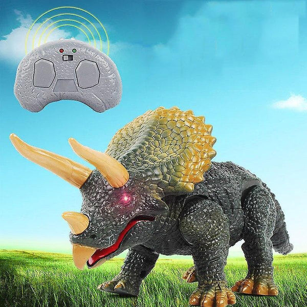 Robotic Toys Simulation Animal Toys Design Walking Remote Control Dinosaur Triceratops Toy|RC Animal