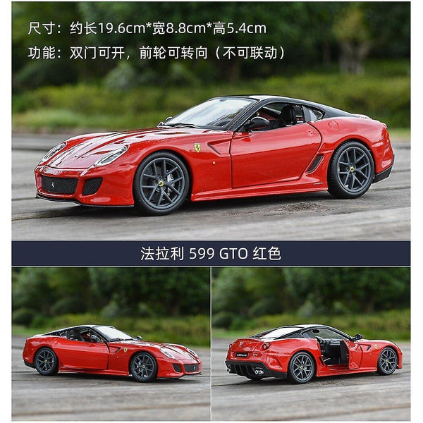 Toy Cars Wokex 1:24 Ferrari 599GTO Sports Car Static Die Cast Vehicles Collectible Model Car Toys|Di