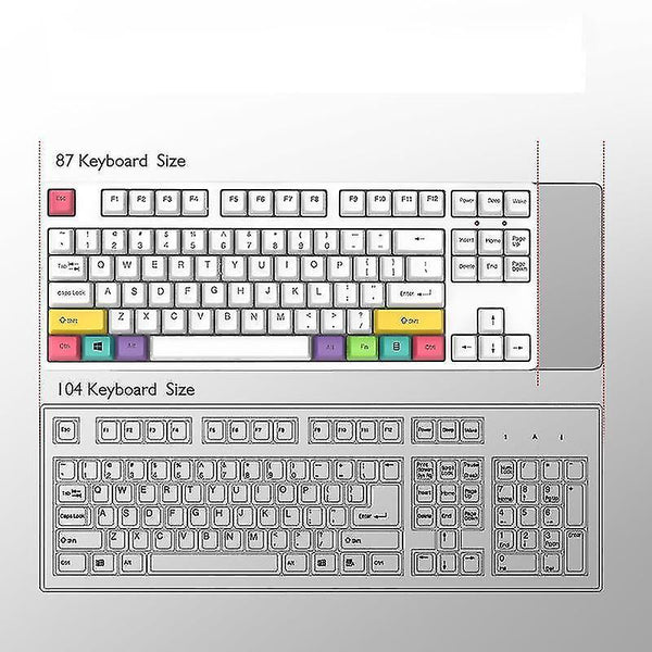 Remote controls lieve gaming mechanical keyboard 87 keys game blue red brown switch color backlit wired keyboard for