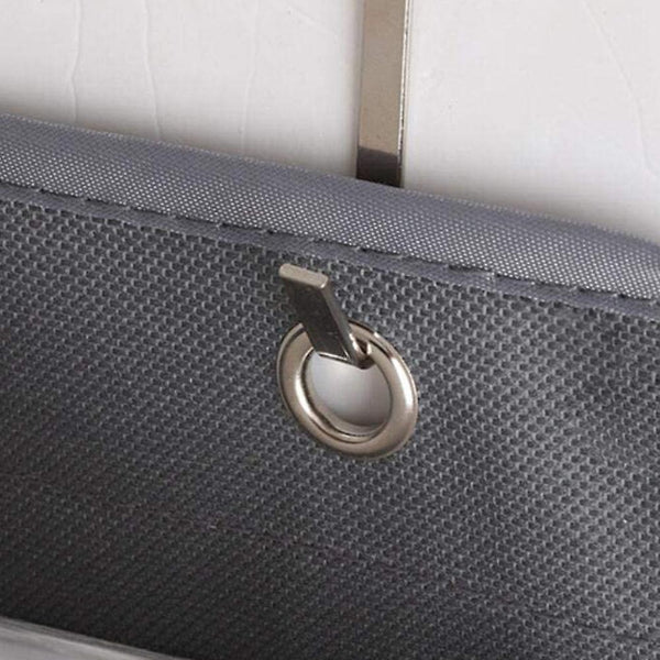 Grey Car Storage Bag Back Seat Pocket Hanger Car Seat Storage Bag Hangers