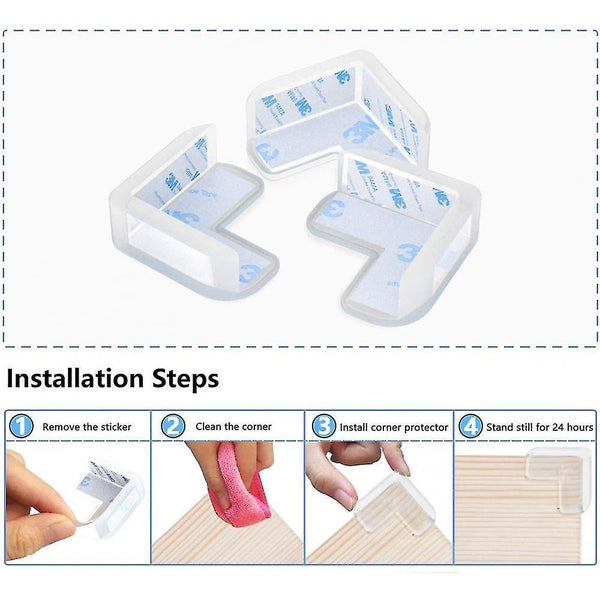 Table Legs Set Of 12 Corner Protections To Protect Child Safety  Corner Protection For Tables And Fu