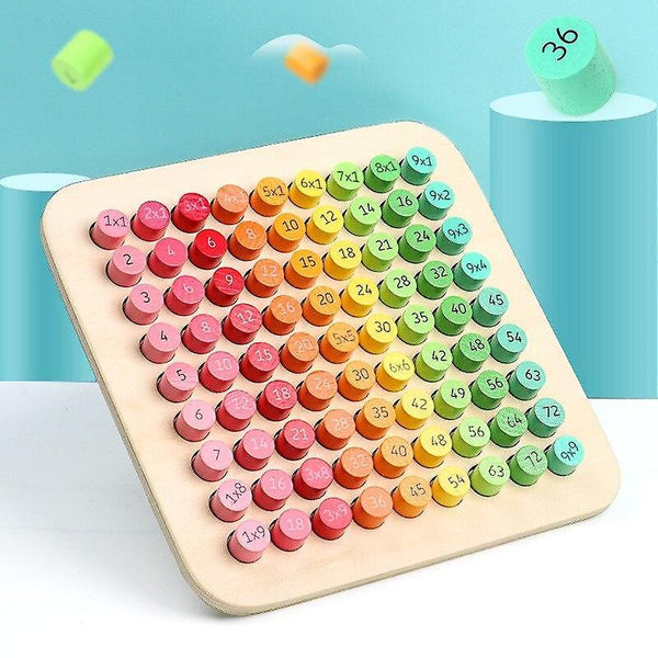 Interlocking Blocks Children's Math Toys Montessori Educational Wooden Toys Multiplication Table Boa