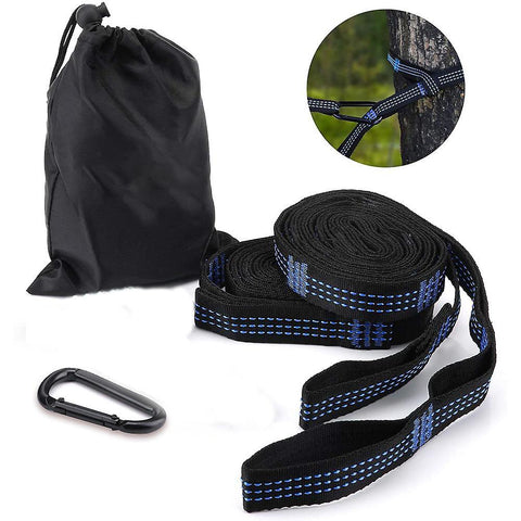 1 Pair Of Hammock Attachment Set Hanging Straps Tree Straps With 14 Loops 280cm * 2.5cm Max 500kg For Camping Hiking Picnic Outdoor Travel Hammock Parts & Accessories