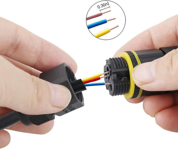 Outdoor Cable Connector For Waterproof Junction Box - Pack Of 6 Outdoor Sleeve Couplers For Ip68 Connector Tool & Equipment Belts