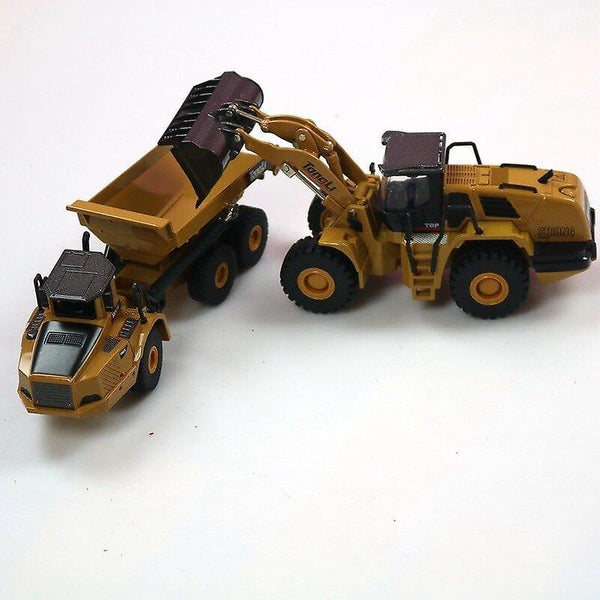 Toy cars 1:50 dump truck excavator wheel loader diecast metal model construction vehicle toys christmas gift car