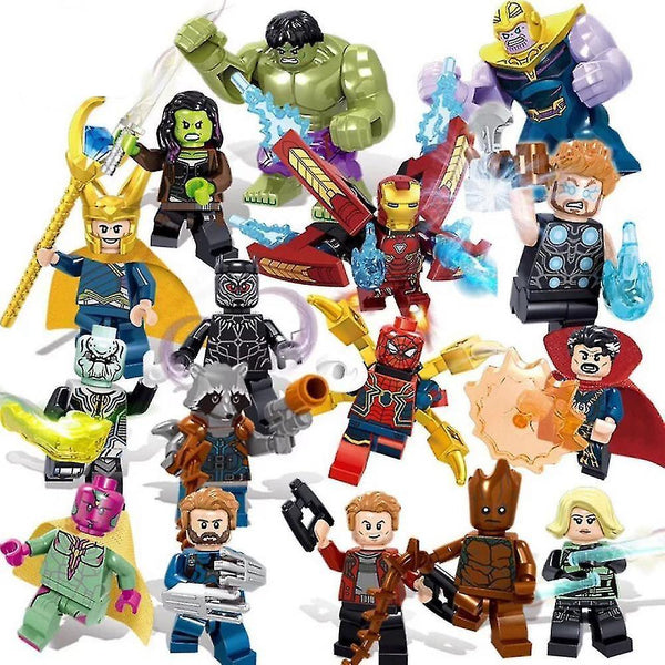 Action Toy Figures 16Pcs Super Heroes Fit Lego Avengers Infinity War Mini Figure Man