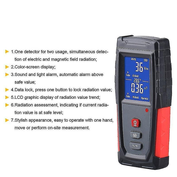 Multimeter Accessories Electromagnetic radiation tester home appliance testing meter Phone computer