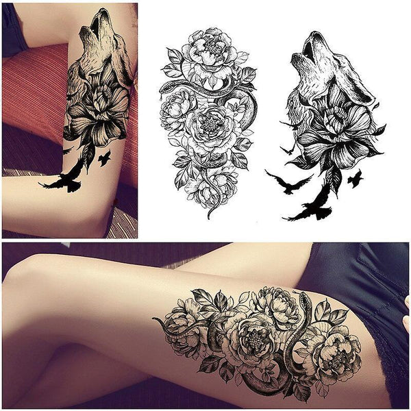 Christmas gift kids Sexy Female Waterproof Tattoo Stickers Diy Body Art Stickers Sketch East China 3d Tattoo Stickers Temporary Tattoos Halloween