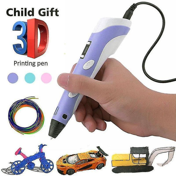 3D Printers 3D pen screen diy 3d printing pen with abs pla filament creative toy Christmas gift 3 d