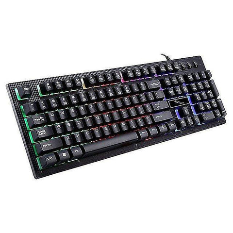 Remote controls g20 usb wired mechanical keyboard colorful backlight gaming keyboard rgb for pc computer gamer