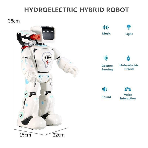 Robotic Toys Remote Control Intelligent Smart Robot Touch Launch Bullet RC Robot Child Christmas gif