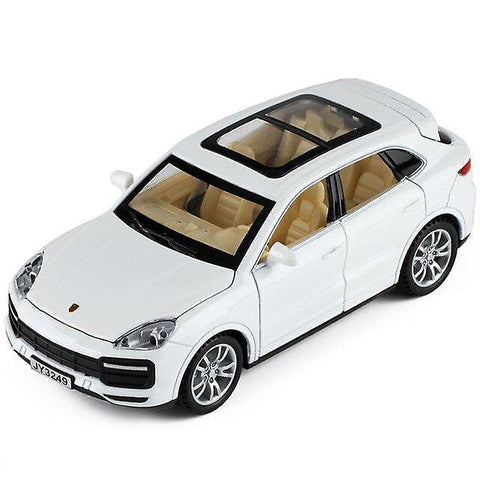 Toy Cars 1/32 Diecast Cayenne Alloy Car Toys Model White