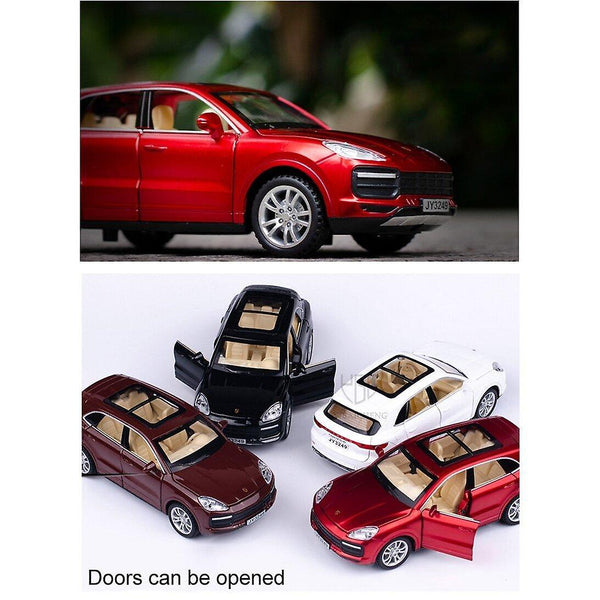 Toy Cars 1/32 Diecast Cayenne Alloy Car Toys Model White