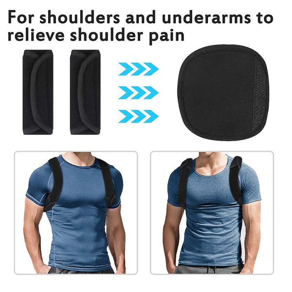 Posture Correction Adjustable Upper Back Support Stretch Belt Back & Lumbar Support Cushions