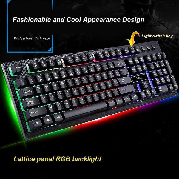 Remote controls g20 usb wired mechanical keyboard colorful backlight gaming keyboard rgb for pc computer gamer