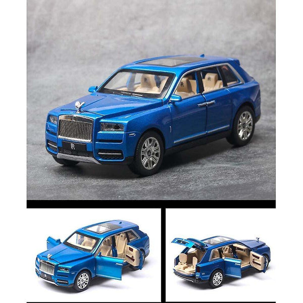 Toy Cars 1/24 Alloy Rolls Royce Cullinan SUV Model Die Cast Toy Car Simulation Sound Light Pull Back