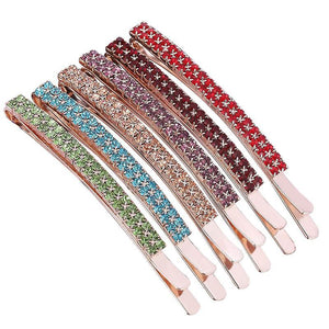 6x0.5cm unisex Hair Pins, Claws & Clips 6pcs Rhinestone Hair Barrettes Crystals Hair Side Clips Hairpins Hair Jewelry