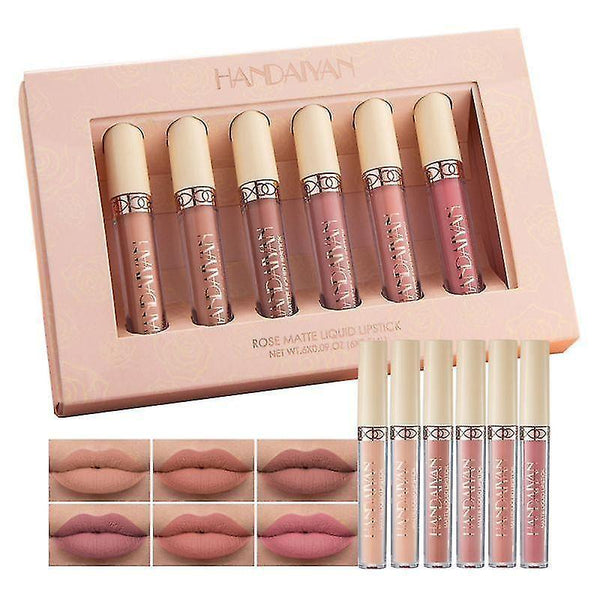 Lip gloss beauty glazed 6 piece set of liquid lipstick lip glosses 2