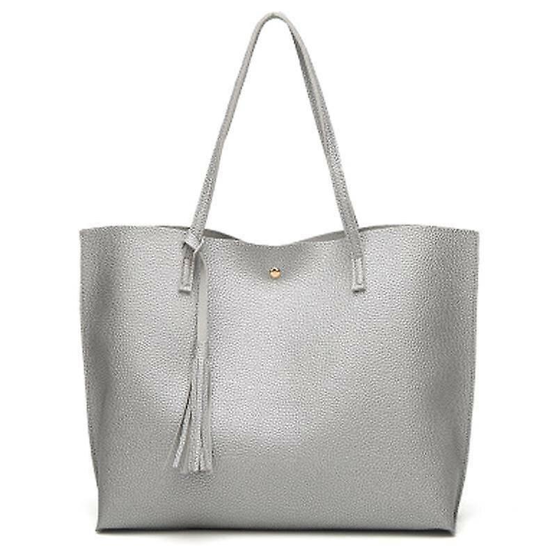 Messenger bags silver women fashion shoulder bag tote large handbag office ladies bags pu leather bags