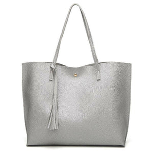 Messenger bags silver women fashion shoulder bag tote large handbag office ladies bags pu leather bags