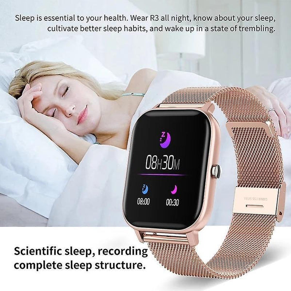 Watches bluetooth call smart watch men multifunction sports heart rate smart watches rose gold