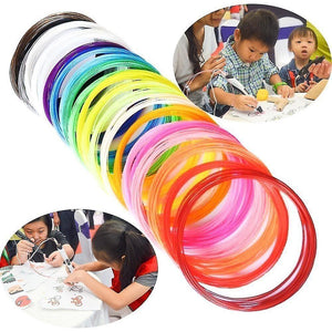 new pla 10m random 1.75mm 3d pen filament pla abs random color scribble tool sm113