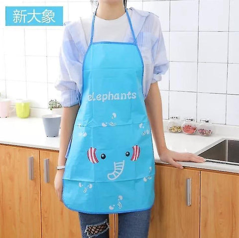 new elephants kitchen apron rabbit printing kids aprons bbq bib apron cooking baking sm1894