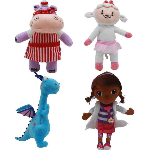 Stuffed Animals 4pcs Doctor Doc McStuffins Muffin Hippo Plush Toy Doll 30cm