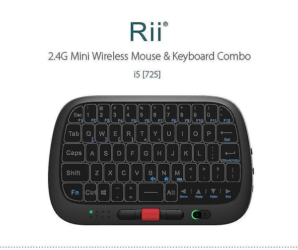 Remote controls rii i5 2.4G wireless full screen touchpad mini keyboard airmouse with scroll wheel