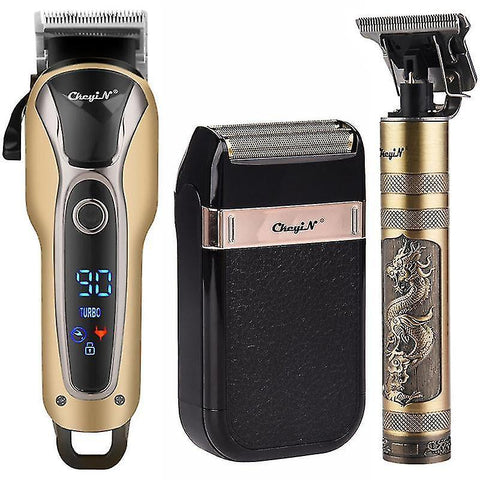 Hair Clippers Trimmers Professional barber hair clipper rechargeable electric t-outliner finish cutt