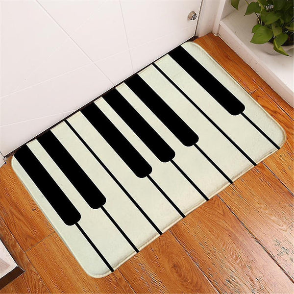 Door mats floor mat piano keyboard doormat non slip for entrance hallway bathroom 40x60cm