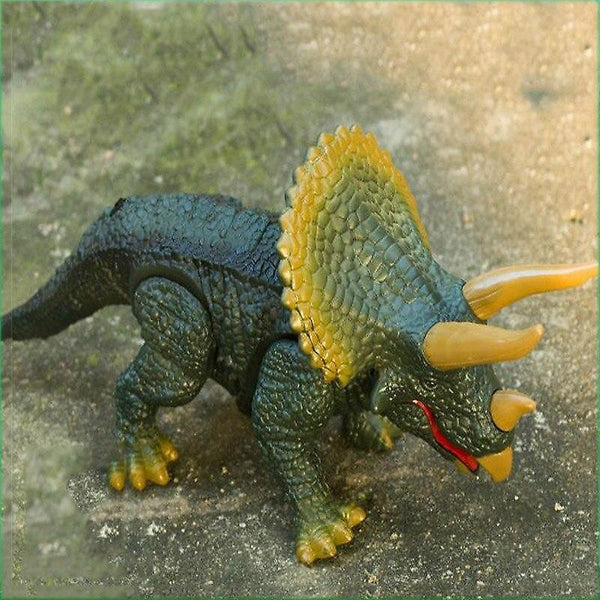 Robotic Toys Simulation Animal Toys Design Walking Remote Control Dinosaur Triceratops Toy|RC Animal