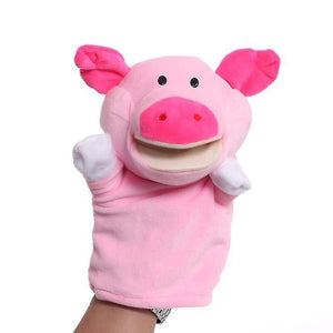 Stuffed animals pig animal hand puppet plush toys telling story doll