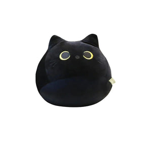 Stuffed animals black lovely cute cat shaped soft plush pillows cartoon animal stuffed toys presents 30cm*24*17cm