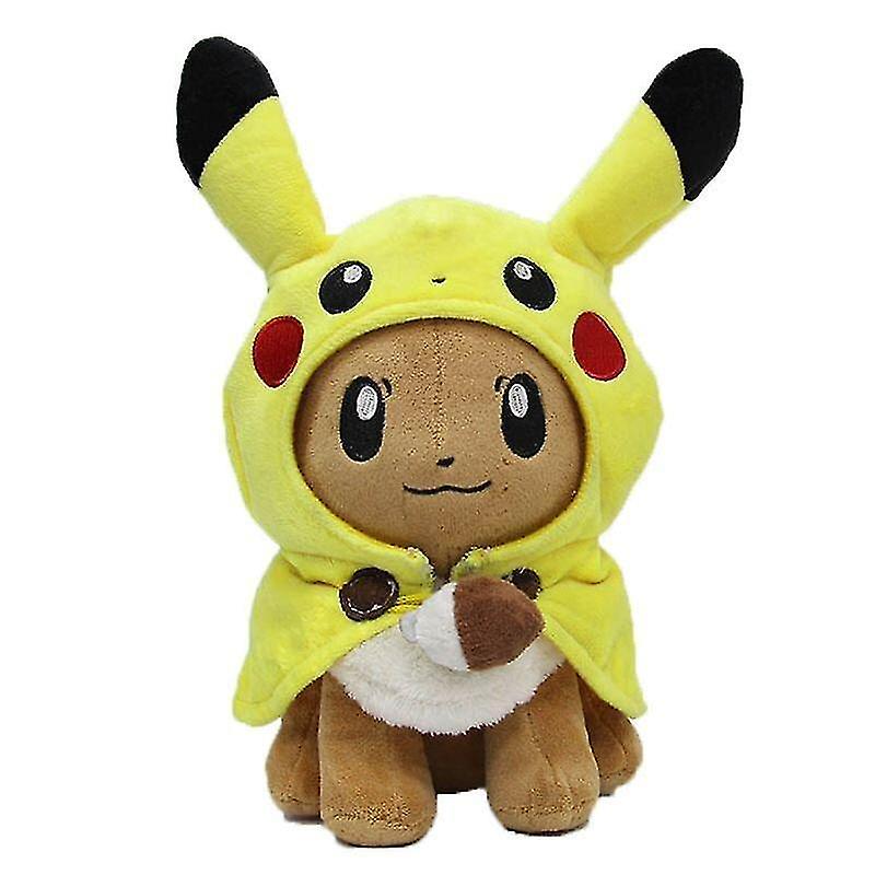 删除Stuffed animals eevee pokemon pikachu poncho plush doll stuffed toy christmas gift