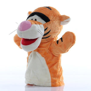 Stuffed animals tigger animal hand puppet plush toys telling story doll