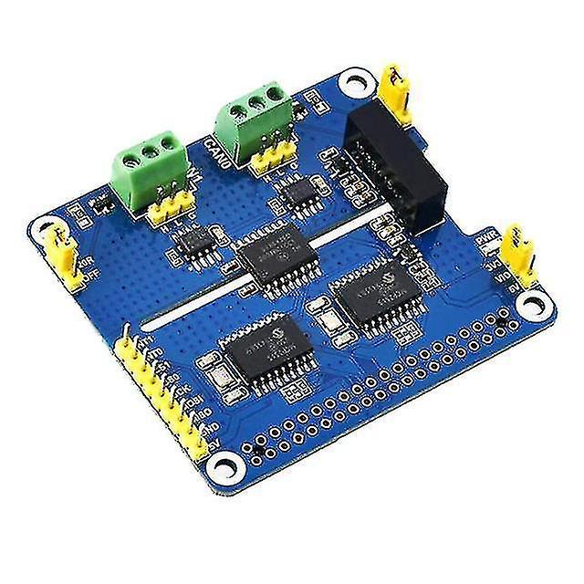 Motherboards 2-channel isolated can expansion hat for raspberry pi mcp2515 sn65hvd230