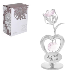 删除Holiday ornament displays stands heart and tulip with swarovski crystal mother's day christmas gift - special mum