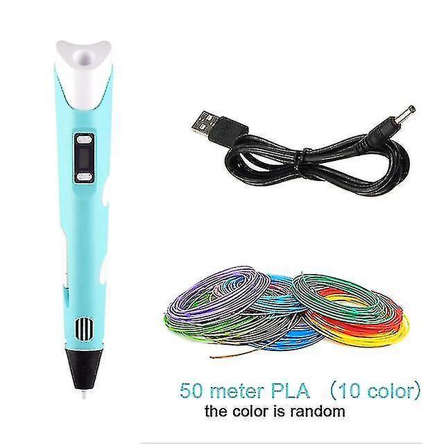 3D printers hot 3d pen diy printer pen led painting pla filament children printing pens for designer kids