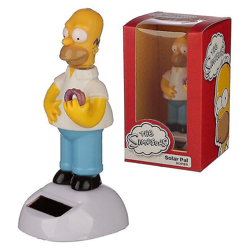 Holiday ornament displays stands licensed homer simpson solar powered pal