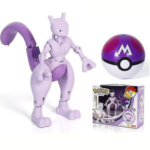 删除Action toy figures 13cm pokemone poke figure toys transformation mewtwo solgaleo lunala model christmas gift toys for childrens