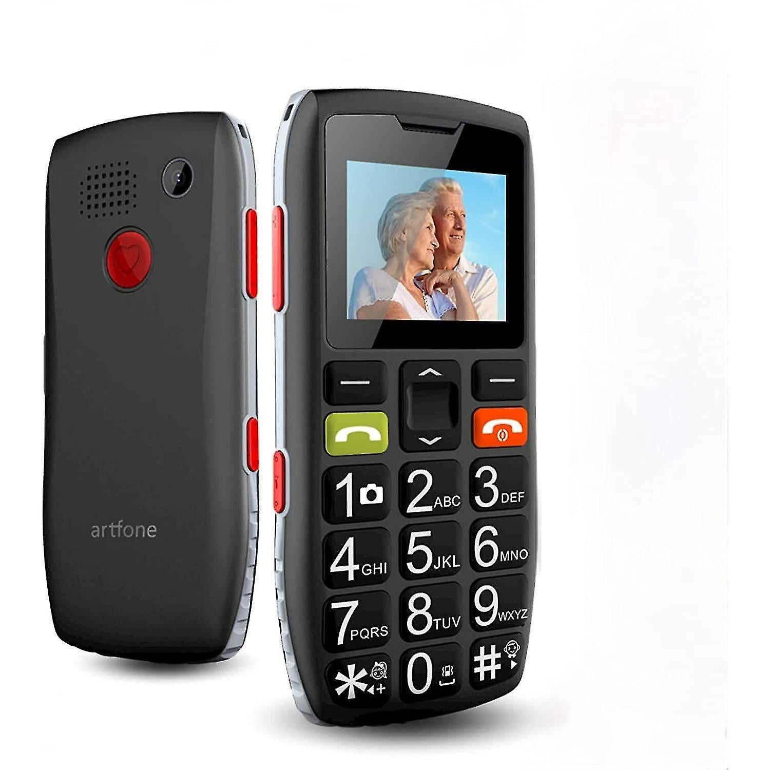 Usb adapters phones for elderly artfone senior phones with sos button big button phone for